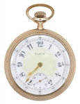 MENS ELGIN GOLD FILLED CASE POCKET WATCH