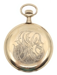 MEN'S ELGIN GOLD-FILLED CASE POCKET WATCH