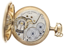MEN'S ELGIN GOLD-FILLED HUNTING CASE POCKET WATCH