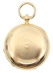 SWISS 18K GOLD HUNTING CASE KEY-WIND POCKET WATCH 