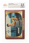 1955 BOWMAN MICKEY MANTLE #202 CARD BECKETT GRADED 2.5