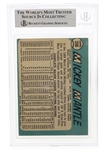 1965 TOPPS MICKEY MANTLE #350 BASEBALL CARD BECKETT 3