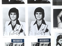 SINGER AUTOGRAPHS - BEEGEES, COLLINS, OSMOND