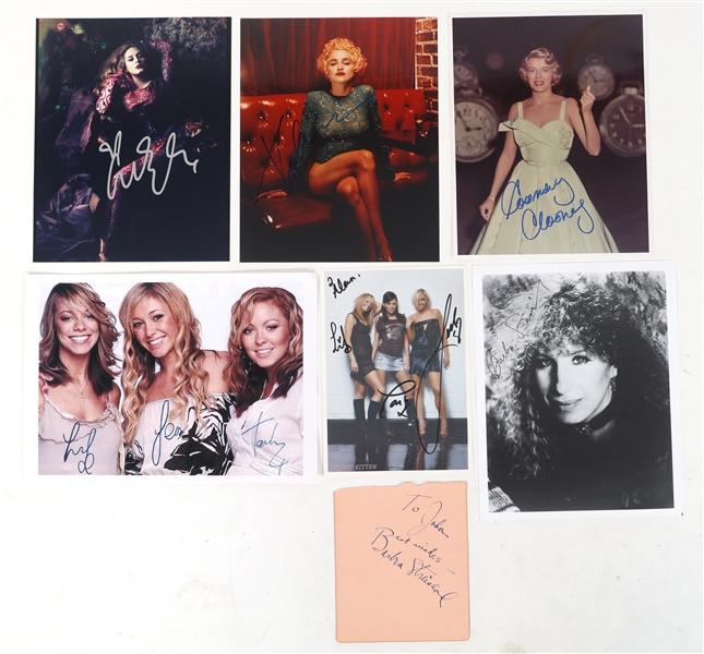 FEMALE POP MUSICIAN AUTOGRAPHS - ADELE, MADONNA, & MORE