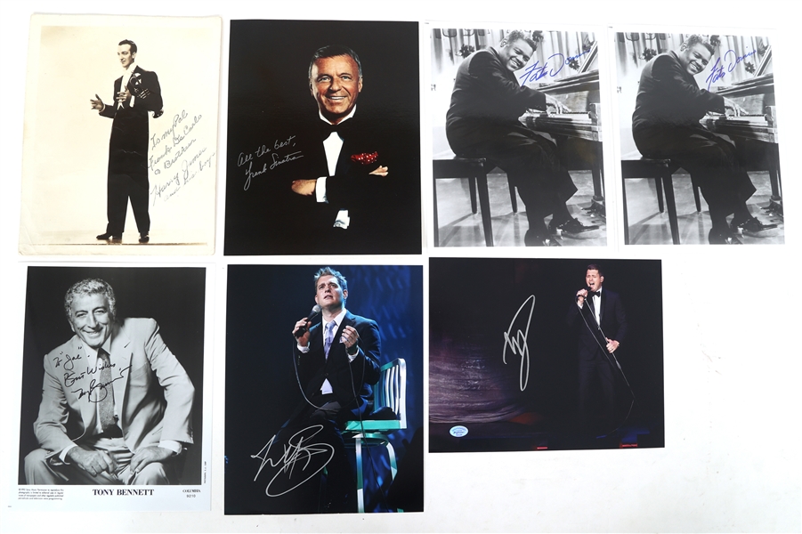 JAZZ MUSICIAN AUTOGRAPHS - BUBLE, SINATRA, BENNETT