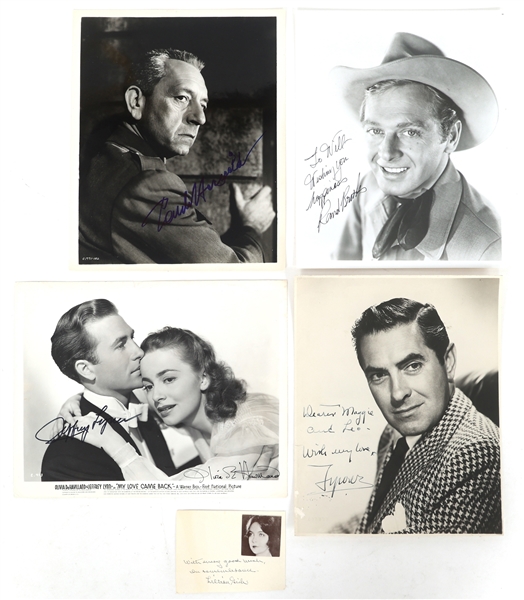 ACTOR AUTOGRAPHS - GISH, HAVILLAND, & BROOKS 