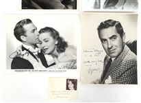 ACTOR AUTOGRAPHS - GISH, HAVILLAND, & BROOKS 