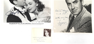 ACTOR AUTOGRAPHS - GISH, HAVILLAND, & BROOKS 