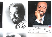 MUSICIAN AUTOGRAPHS - SONDHEIM, PAVAROTTI, HAMLISCH