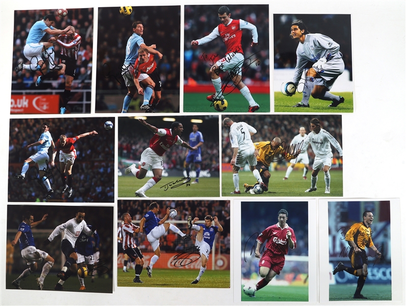 SOCCER AUTOGRAPHS - HENRY, BARMBY, & WILSHERE