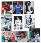 SOCCER AUTOGRAPHS - HURST, PEARCE, & BECKHAM