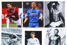 SOCCER AUTOGRAPHS - HURST, PEARCE, & BECKHAM