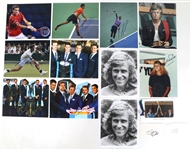 TENNIS AUTOGRAPHS - BORG, EVERT, & NADAL