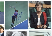 TENNIS AUTOGRAPHS - BORG, EVERT, & NADAL