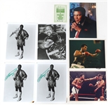 MUHAMMAD ALI & JOE FRAZIER BOXING AUTOGRAPHS 