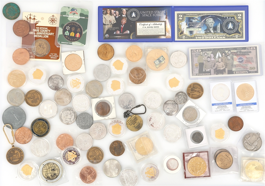 US TOKENS & CHALLENGE COINS 60+