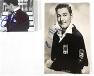 ACTOR AUTOGRAPHS - HEPBURN, CUSHING, & HAVILLAND