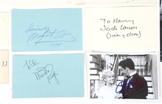 ACTOR AUTOGRAPHS - HEPBURN, CUSHING, & HAVILLAND