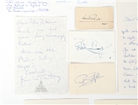 ACTOR AUTOGRAPHS - HEPBURN, CUSHING, & HAVILLAND