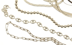 STERLING SILVER CHAINS & NECKLACES 