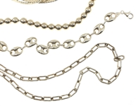 STERLING SILVER CHAINS & NECKLACES 