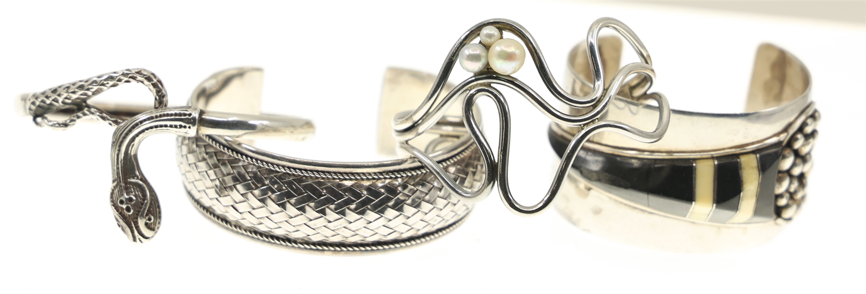 STERLING SILVER FASHION CUFF BRACELETS