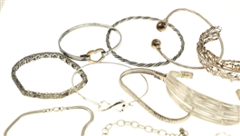 STERLING SILVER FASHION BRACELETS 