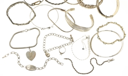 STERLING SILVER FASHION BRACELETS 