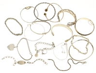 STERLING SILVER FASHION BRACELETS 