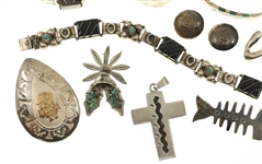 STERLING SILVER MEXICAN & SOUTHWESTERN FASHION JEWELRY