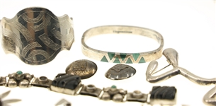 STERLING SILVER MEXICAN & SOUTHWESTERN FASHION JEWELRY