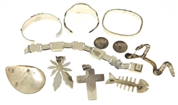 STERLING SILVER MEXICAN & SOUTHWESTERN FASHION JEWELRY