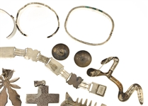 STERLING SILVER MEXICAN & SOUTHWESTERN FASHION JEWELRY