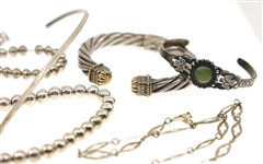 STERLING SILVER FASHION JEWELRY - BRACELETS & NECKLACES