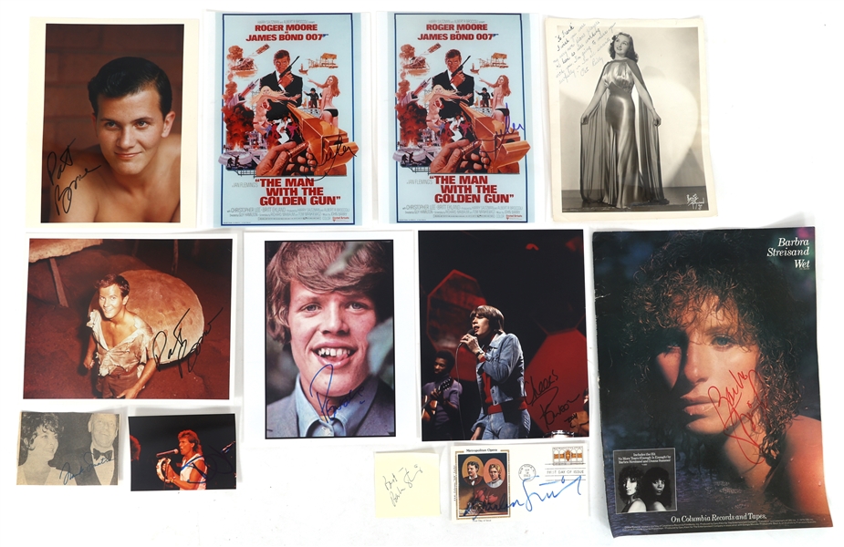 SINGER AUTOGRAPHS - STREISAND, SINATRA, NOONE