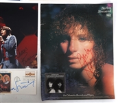 SINGER AUTOGRAPHS - STREISAND, SINATRA, NOONE