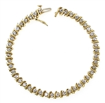 14K YELLOW GOLD 2.64 CTW DIAMOND TENNIS BRACELET