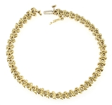 14K YELLOW GOLD 2.64 CTW DIAMOND TENNIS BRACELET