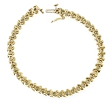 14K YELLOW GOLD 2.64 CTW DIAMOND TENNIS BRACELET