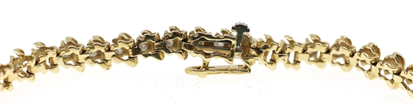 14K YELLOW GOLD 2.64 CTW DIAMOND TENNIS BRACELET