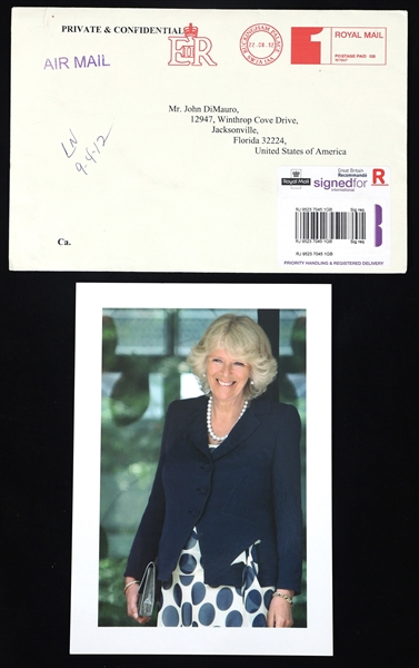 QUEEN CONSORT CAMILLA HAND SIGNED THANK YOU LETTER ALS