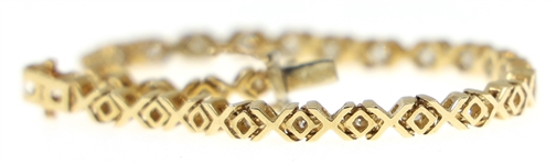 14K YELLOW GOLD 2.24 CTW DIAMOND TENNIS BRACELET