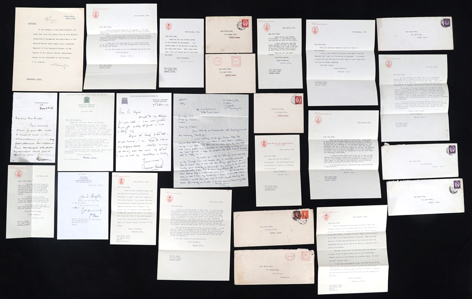 FORMER PRIME MINISTER SIGNED LETTERS & PHOTO PRINTS