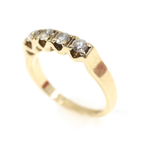 14K YELLOW GOLD 0.44 CTW DIAMOND BAND 