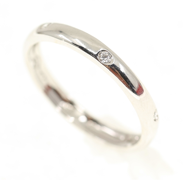 14K WHITE GOLD DIAMOND BAND 