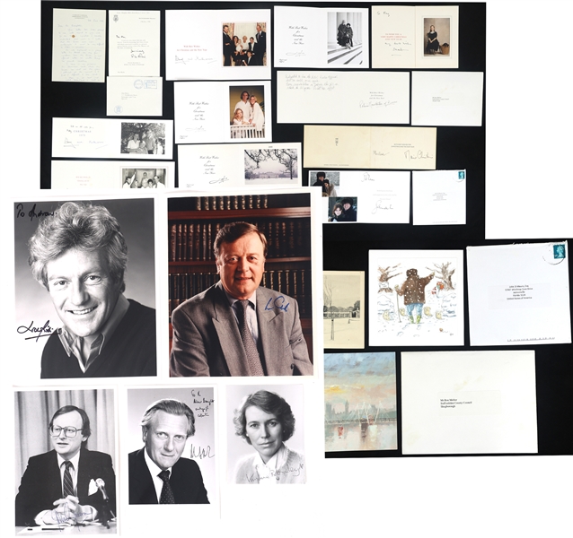 BRITISH POLITICAL AUTOGRAPHS - BOTTOMLY, GUMMER, ANSON