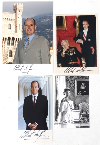 PRINCE ALBERT II & PRINCESS CAROLINE AUTOGRAPHS 