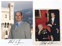 PRINCE ALBERT II & PRINCESS CAROLINE AUTOGRAPHS 