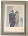 JFK PHOTO PRINT SIGNED IN PLATE 