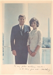 JFK PHOTO PRINT SIGNED IN PLATE 